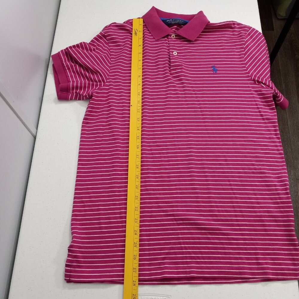 Polo Shirt Men's Medium Golf Ralph Lauren Summer Pima Cotton Pro Fit Pink - Picture 10 of 10